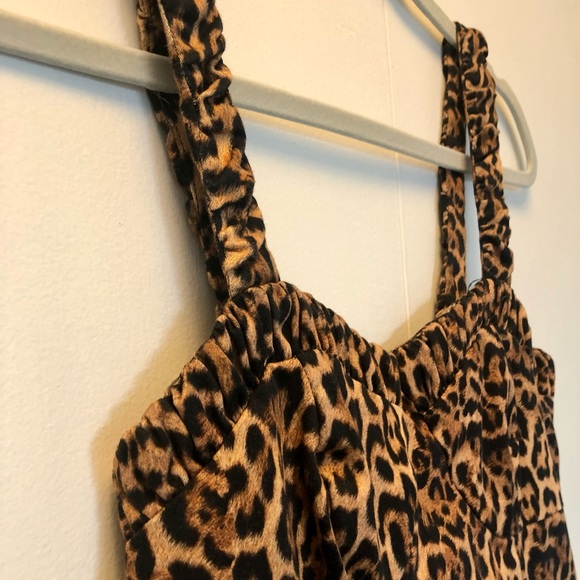Zara Leopard Print Mini Dress - Picture 4 of 10